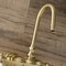 Kingston Brass AE3T7 3-3/8 Inch Wall Mount Tub Faucet, Brushed Brass AE3T7 - alternate 3